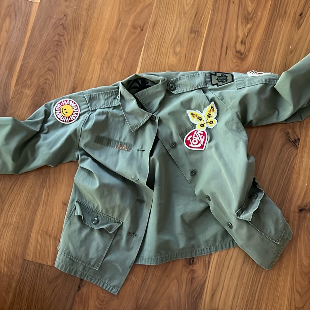 Oliver Hawaii military jacket, up cycled.
